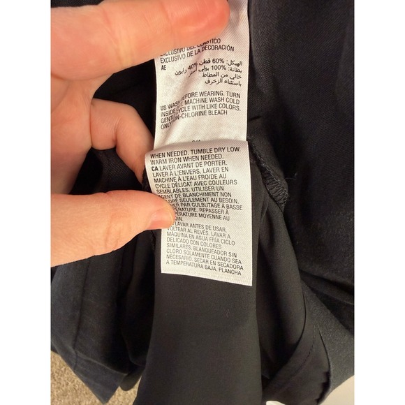 And Now This Black Milkmaid Midi Dress Lace Trim Smocked Back Womens Size Medium - Picture 6 of 6